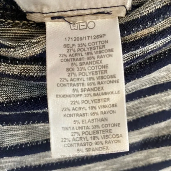 Dolan Left Coast Collection Anthropologie Striped Sleeveless Tunic, small - Picture 5 of 6